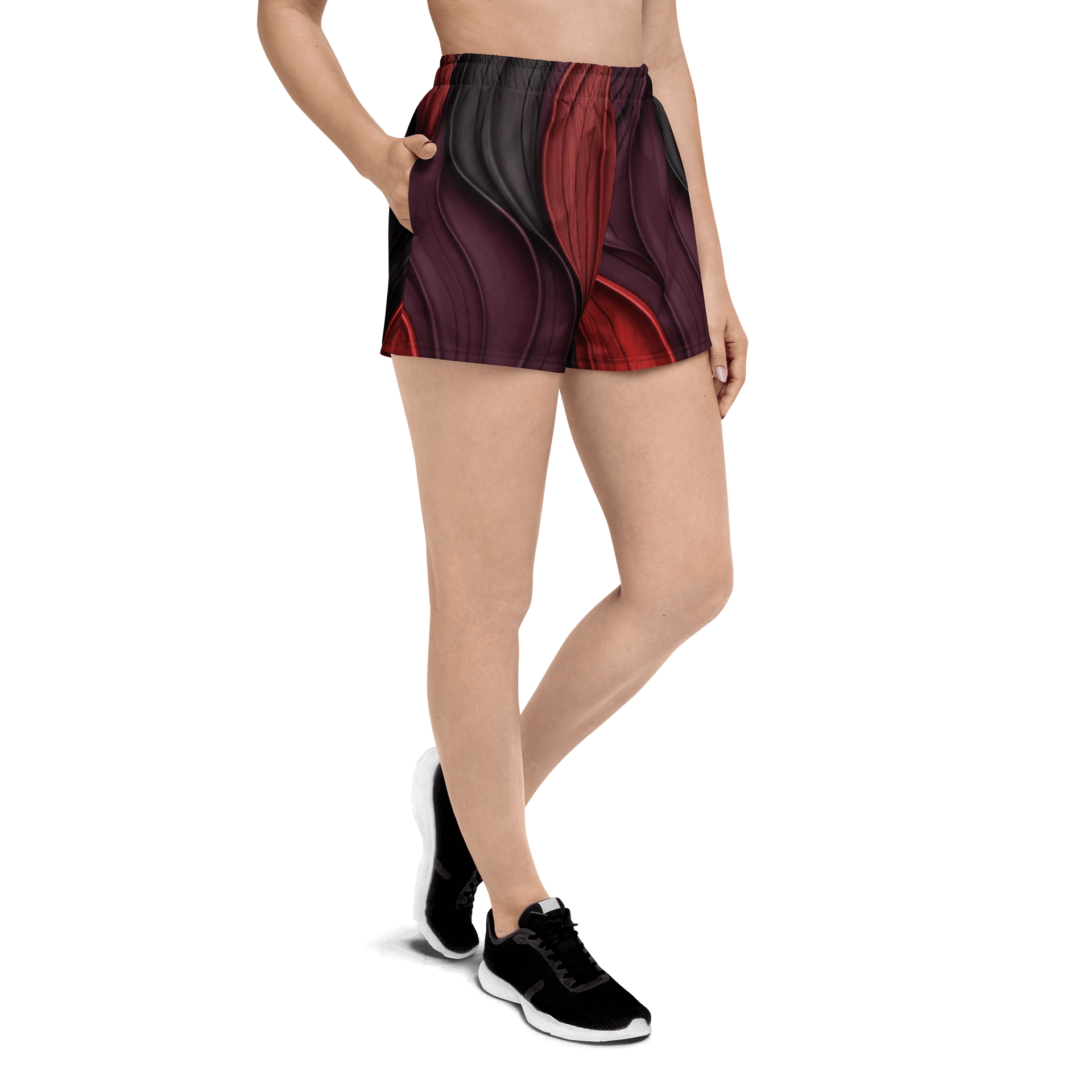 Flowing Waves Unisex Athletic Shorts product image (3)