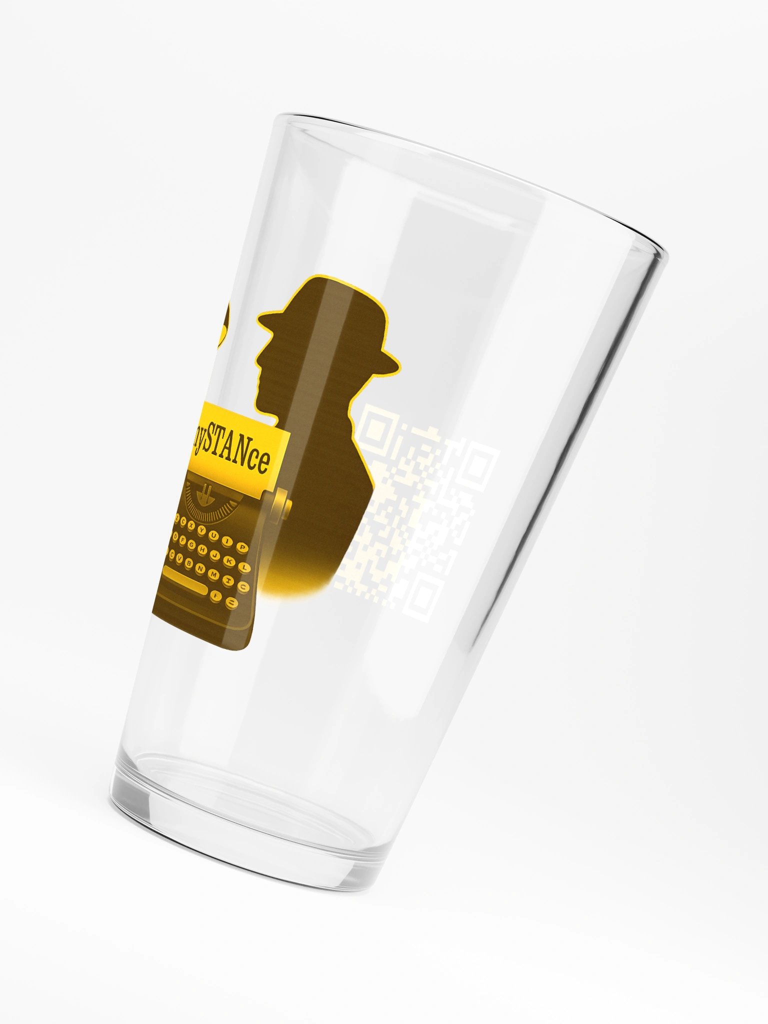 Golden Elegance Shaker Pint Glass product image (6)
