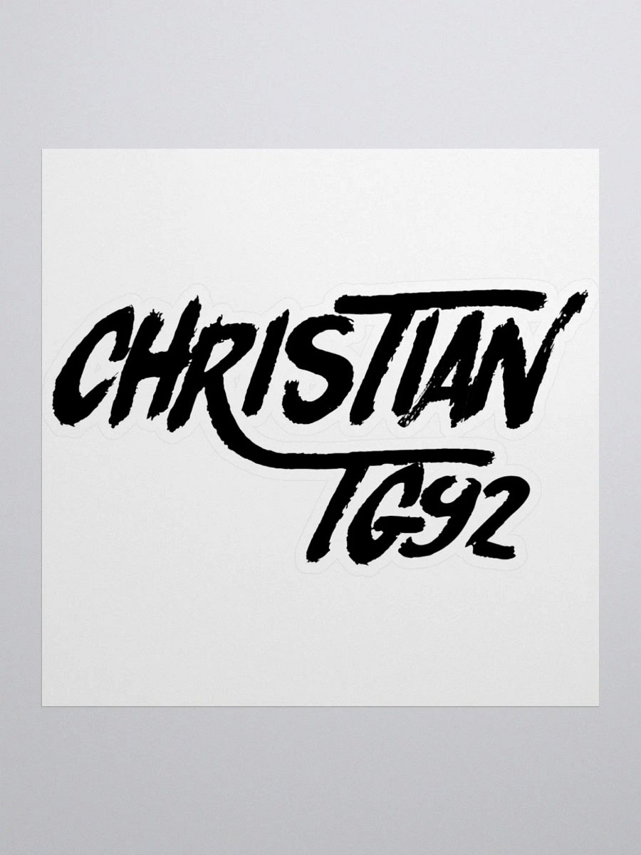ChristianTG92 (Black Logo) Stickers product image (1)