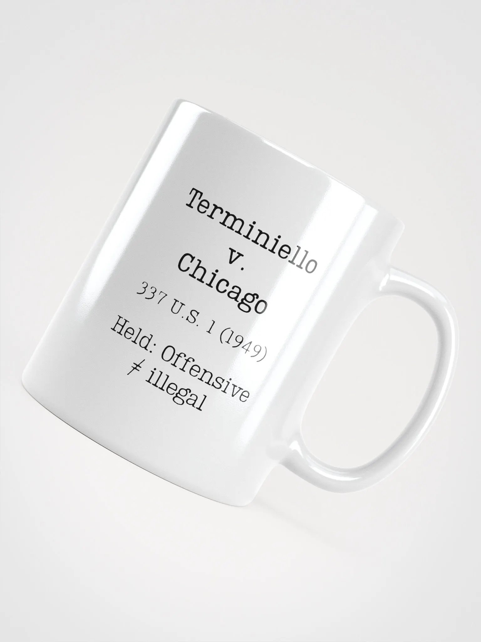 Terminiello v. Chicago "Offensive does not Equal Illegal" Mug product image (10)