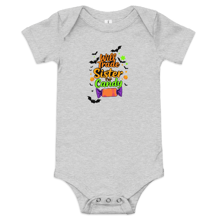 Will Trade Sister For Candy Baby Romper Onesie product image (1)
