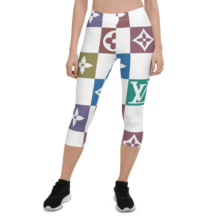 Capri Leggings – Luxury Logo Print for Sophisticated & High-End Style product image (1)