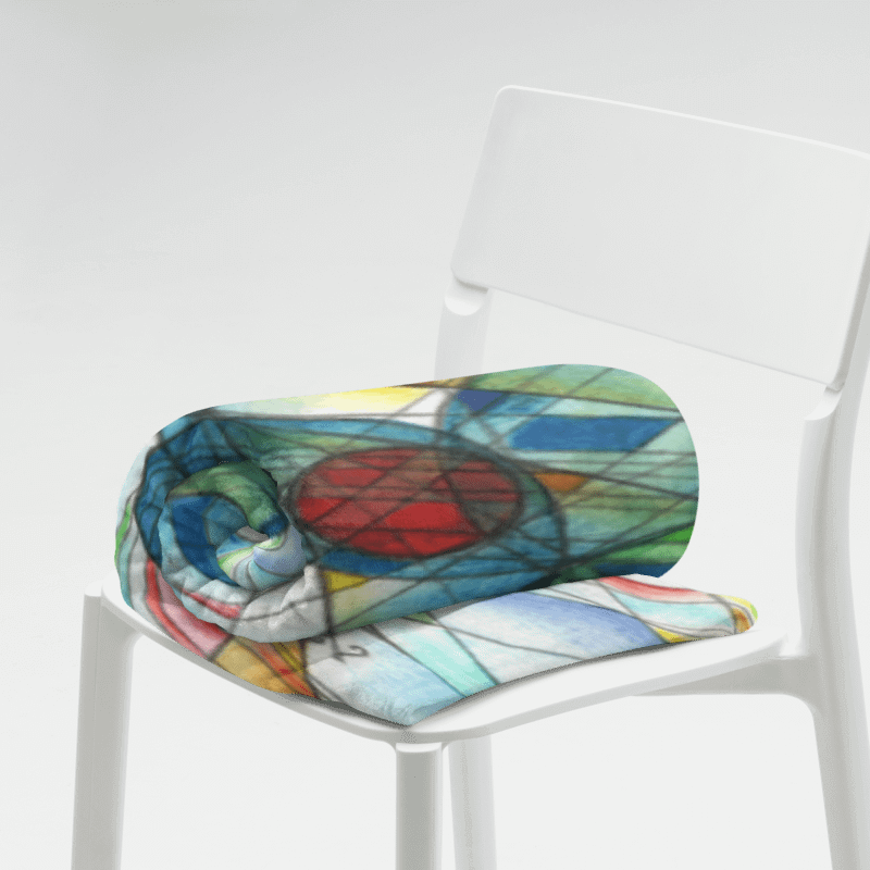 Circles to Circles #2 - Stereographic Projection Mathematical Art Blanket product image (3)