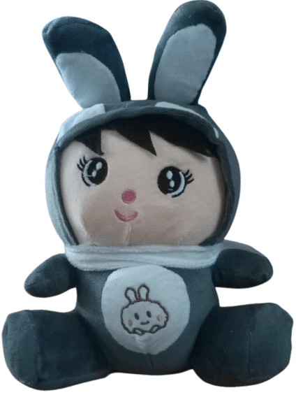 SUVACHII GREY DOLL WITH BUNNY CAP product image (1)