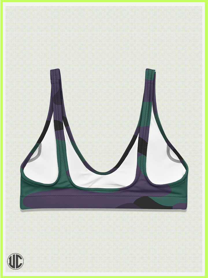 UnkoCon – Midnight Purple Camo Bikini Top product image (2)