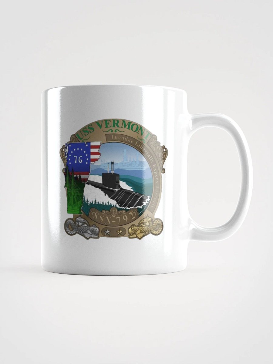 USS Vermont SSN 792 White Coffee Cup product image (1)