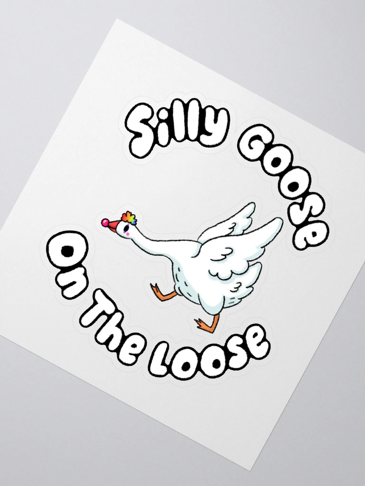 Silly Goose on The Loose Kiss Cut Sticker product image (4)