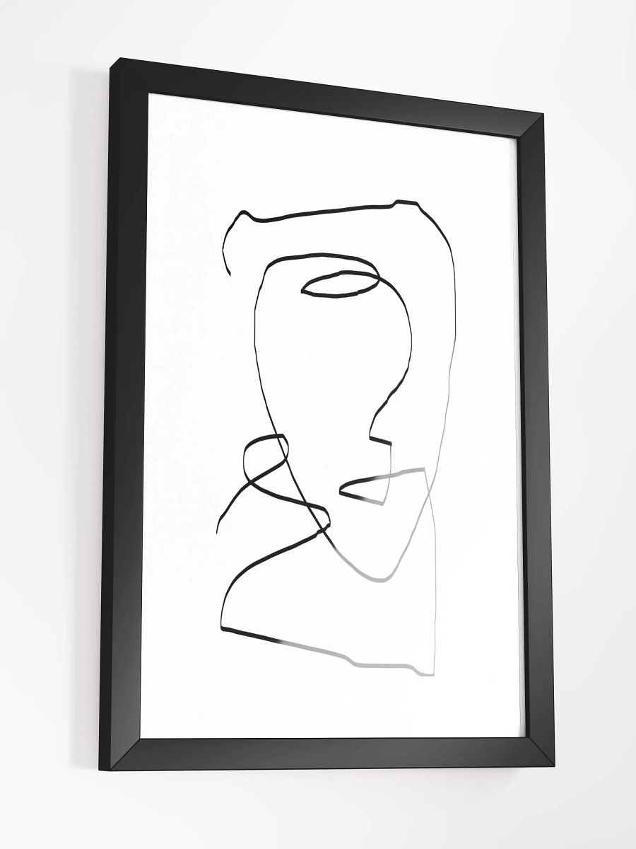 Fluid Lines Framed Poster – Modern Abstract Wall Art | Elegant Minimalist Design | Premium Framed Décor for Contemporary Spaces product image (3)