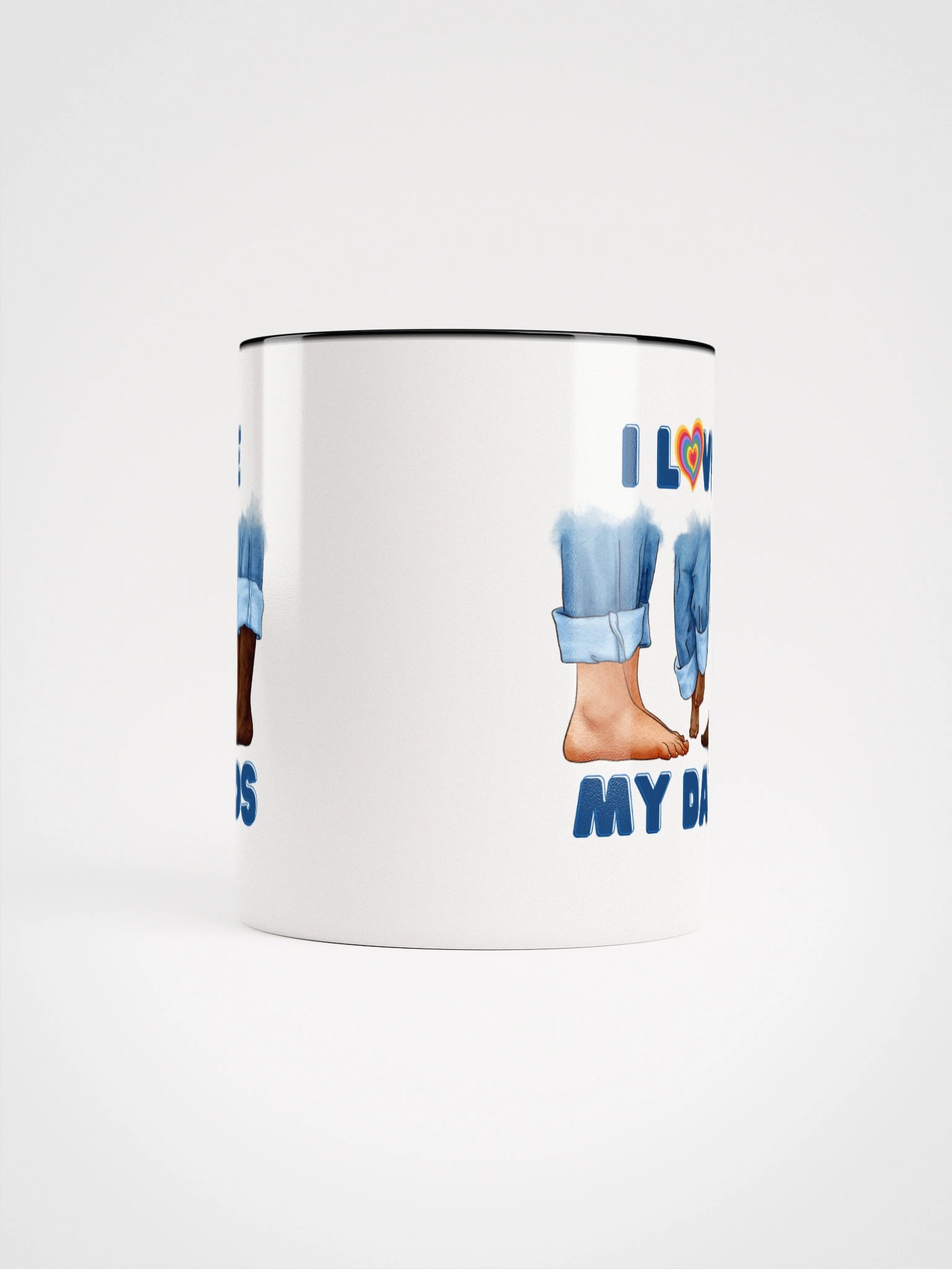 I Love My Dads Queer Parent Illustration Ceramic Mug with Color product image (9)