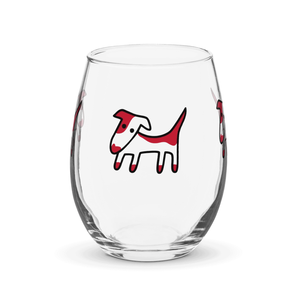Abstract Canine Stemless Wine Glass Set product image (1)