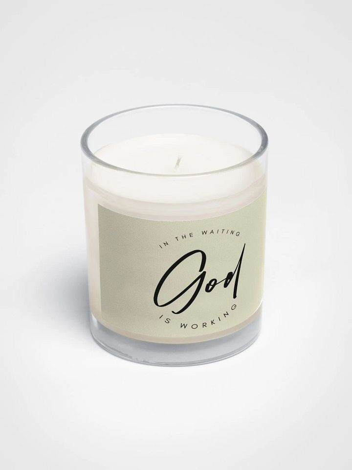 God Is Working Candle product image (2)