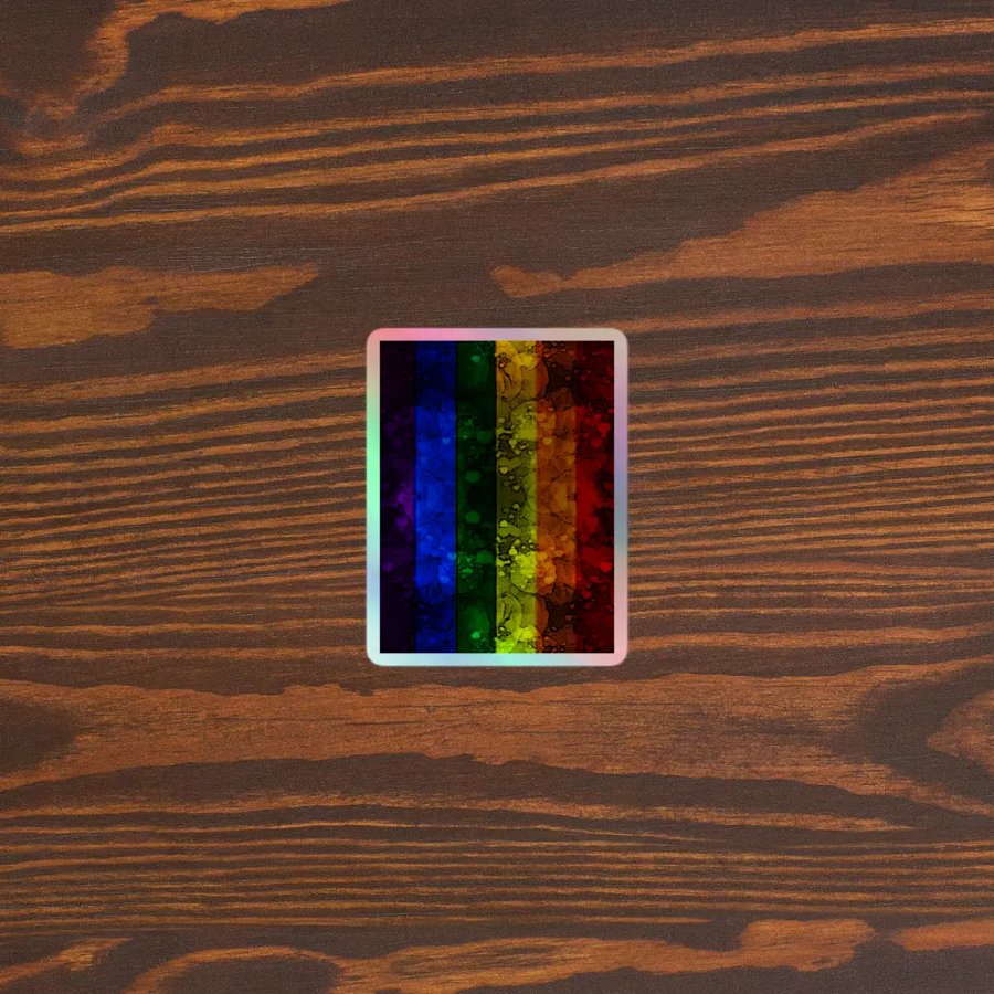 Pride Flag Sticker (Textured Variation) product image (5)