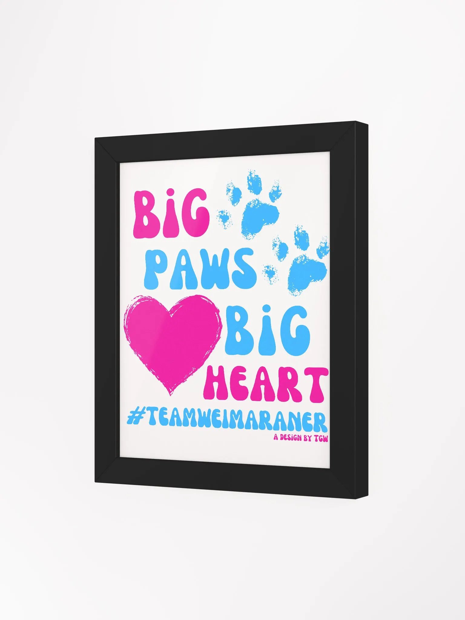 Big Paws, Big Heart - Framed Print product image (13)