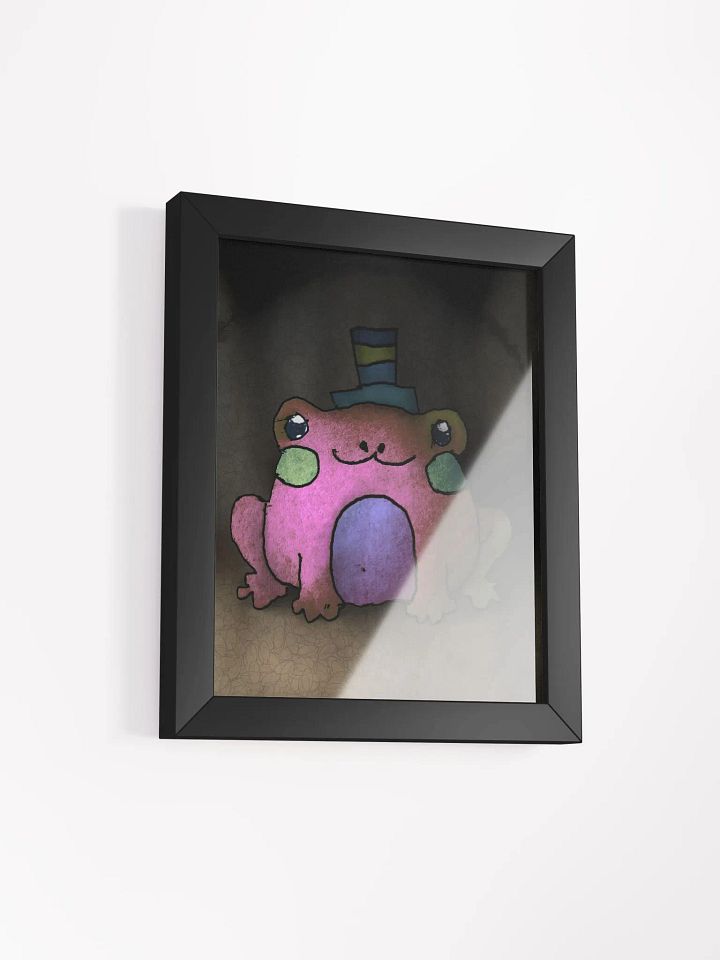 Frog With Hat Framed Matte Poster product image (2)