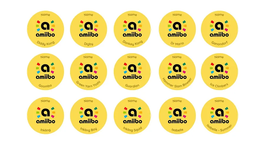 Amiibo Coin Canva Template Aleaty