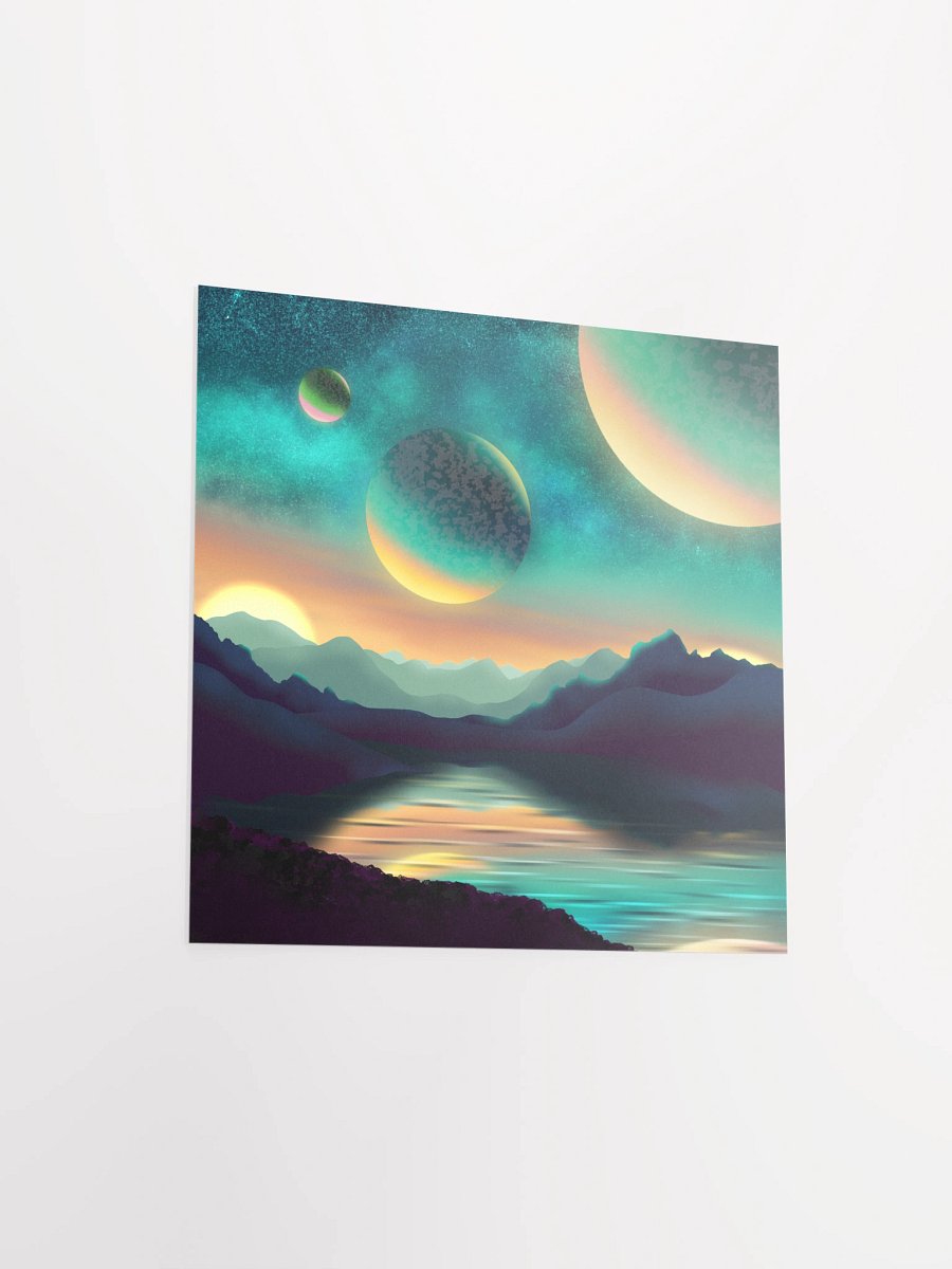 Galaxy Moonscape Poster product image (3)