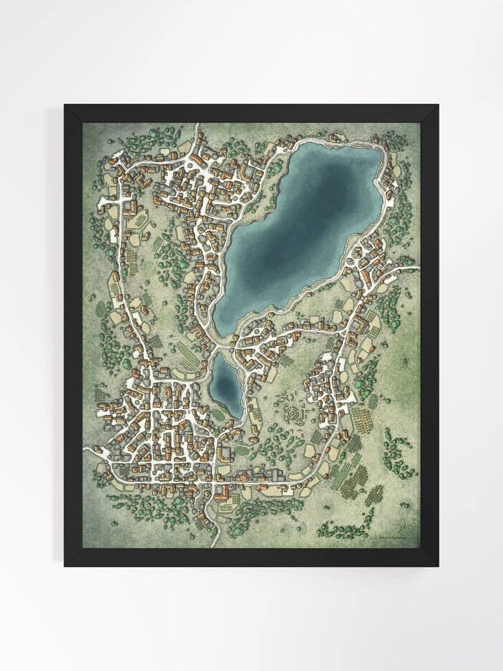 Riverdeep City Framed Poster 16'' x 20'' product image (1)