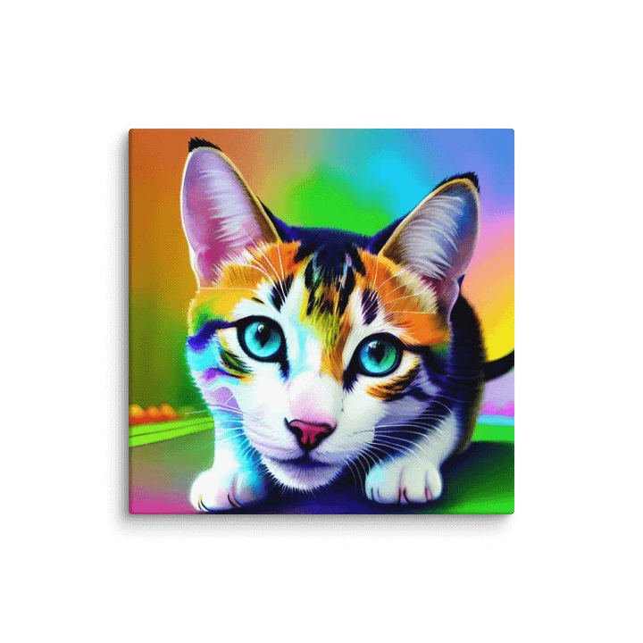 Cute Cat Digital Painting - v14 product image (1)