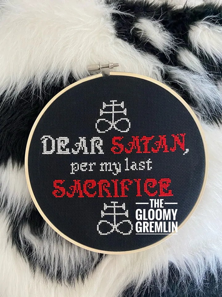 Dear Satan - 7" Stitched Piece product image (1)