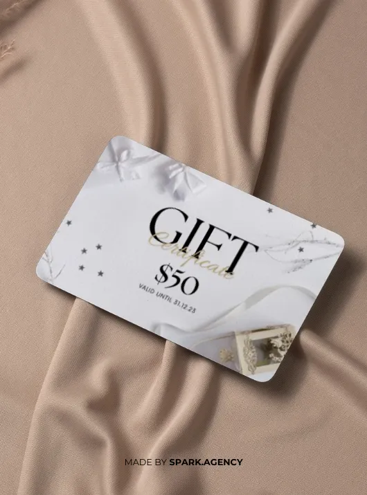 White Elegant $50 Gift Certificate product image (2)