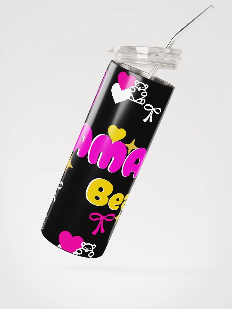 Mama's Bear Stainless Steel Tumbler with reusable Straw, leak proof cup lid, Tumbler Mug Drinkware Flask product image (2)