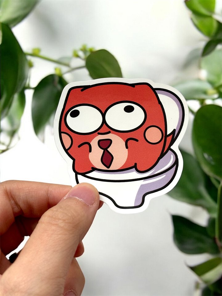 Toilet Dinobean Vinyl Sticker product image (1)