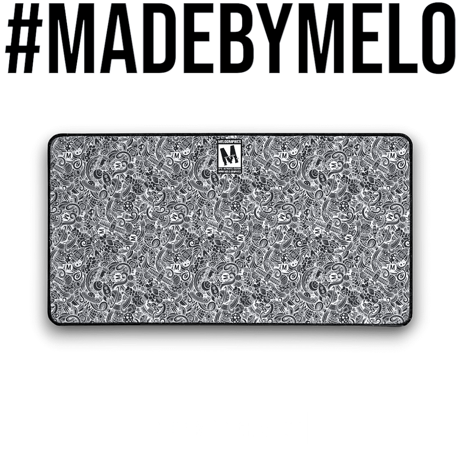 Dark Space Scribble - Desk Mat | #MadeByMELO product image (1)