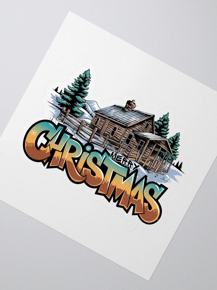 Western Christmas Graffiti Art: Urban Holiday Design with Rustic Charm product image (2)