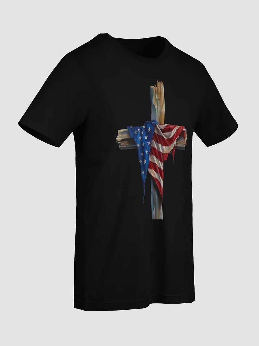 Patriotic American Flag Cross T-Shirt – Faith & Freedom Apparel product image (7)