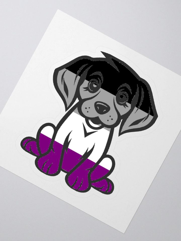 Asexual Pride Puppy Sticker product image (2)
