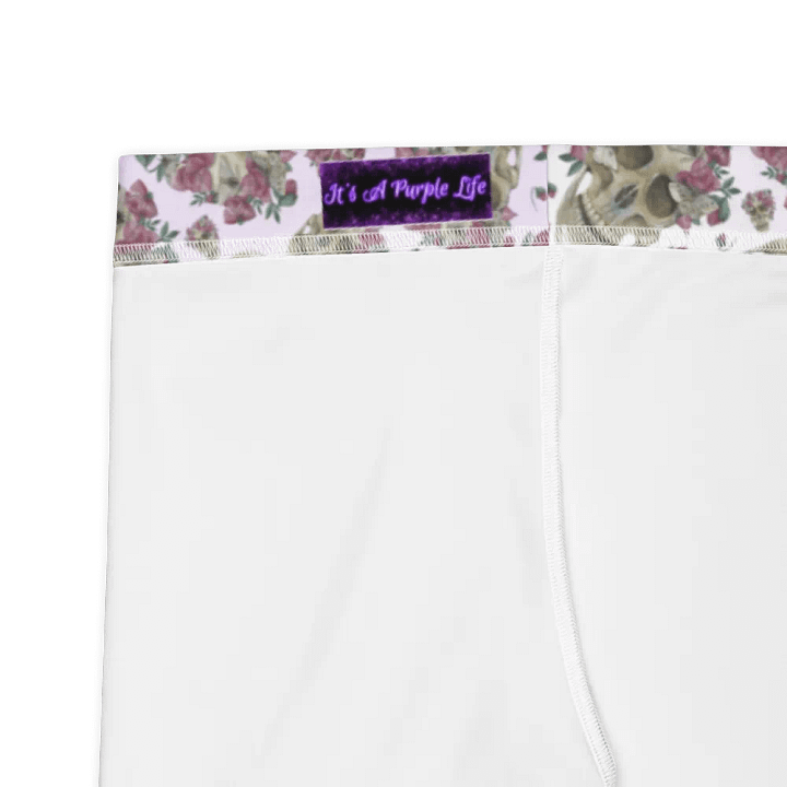 Smoky Lilac Skull & Rose Capri Leggings product image (2)