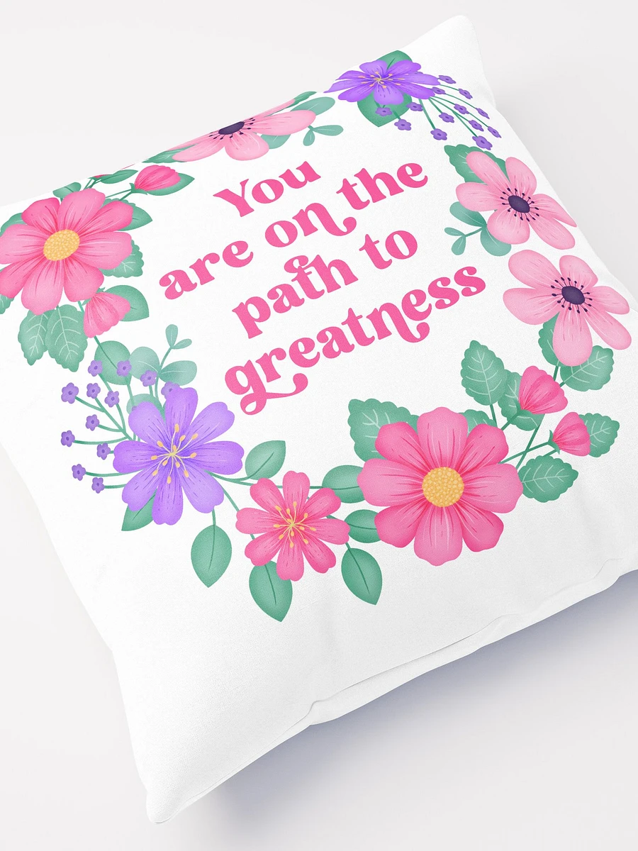 You are on the path to greatness - Motivational Pillow White product image (5)