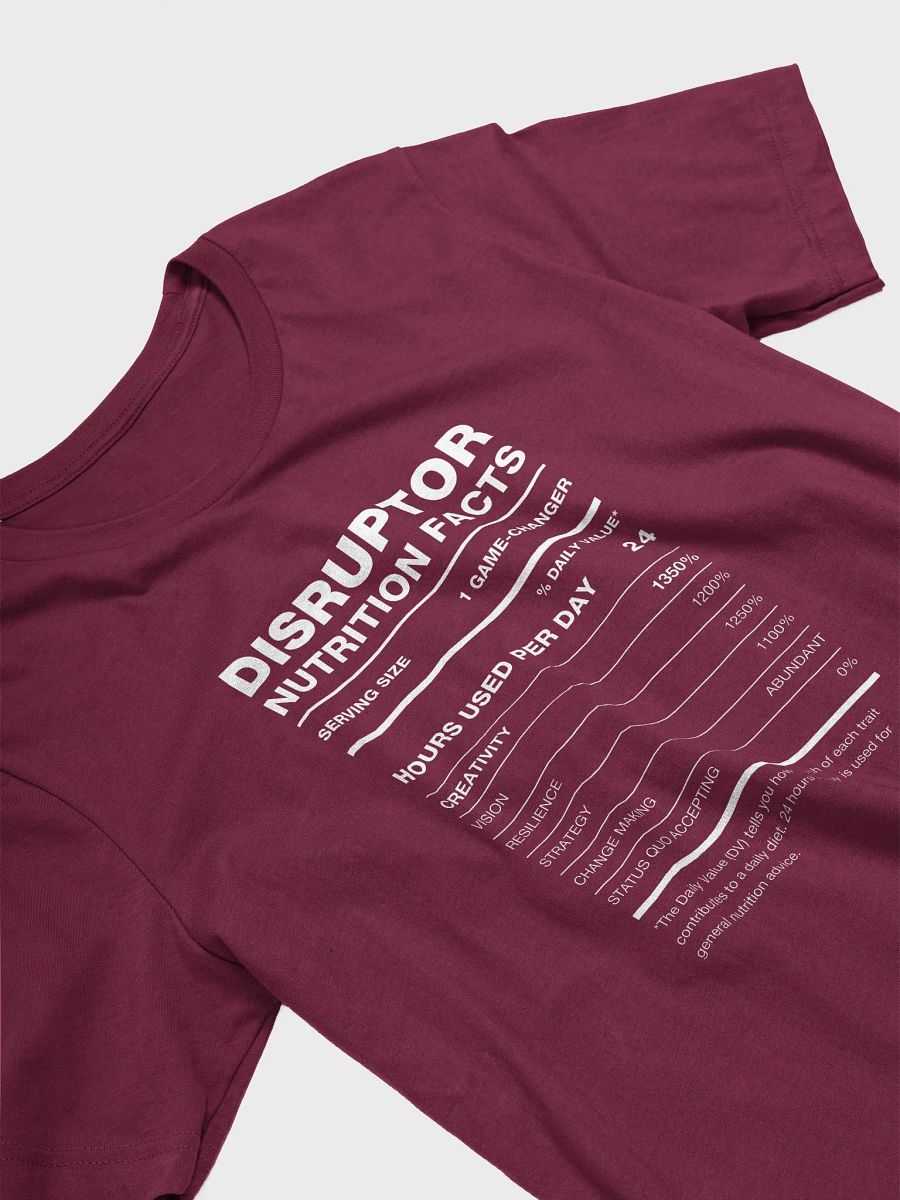 DISRUPTOR Nutrition Facts Supersoft Tee product image (9)