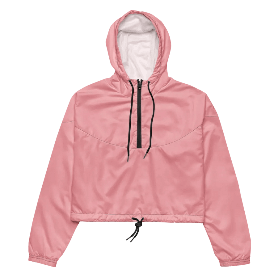 Women's Cropped Pink Windbreaker product image (4)
