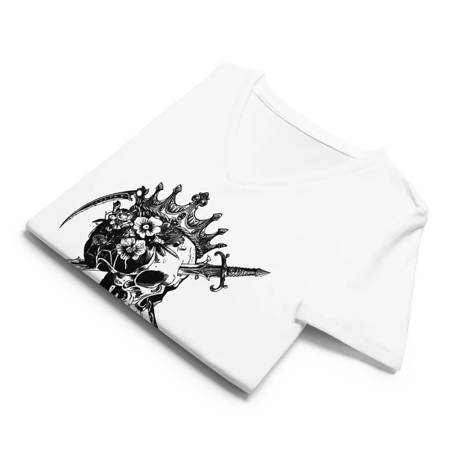 Four Horsemen Logo Bella+Canvas Women's Relaxed V-Neck T-Shirt product image (32)