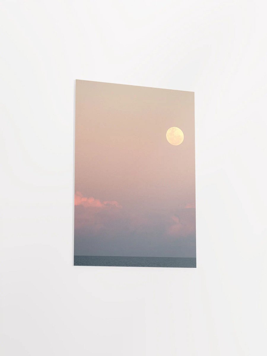 Moonrise and sunset - wall art product image (3)