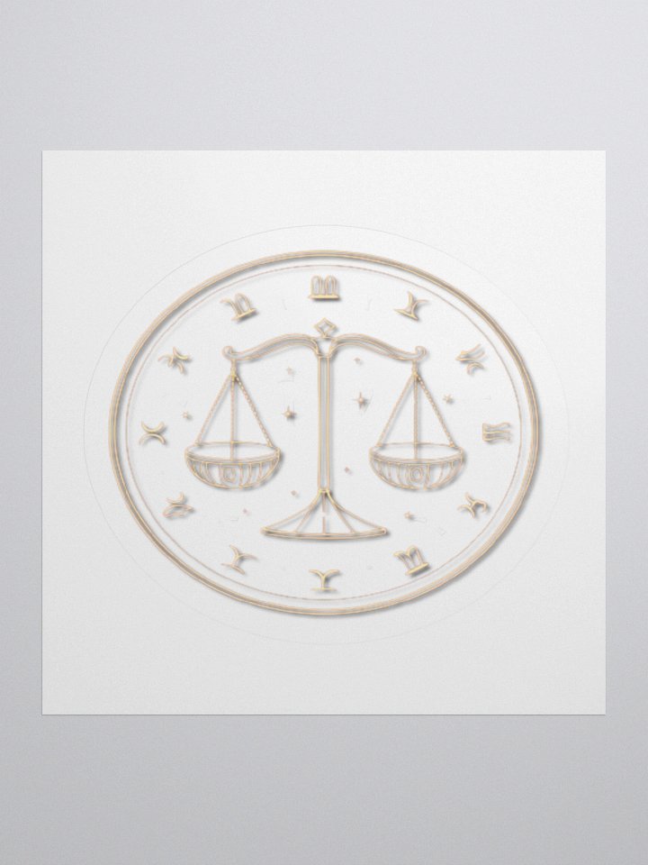 Libra Scales Kisscut Sticker product image (1)