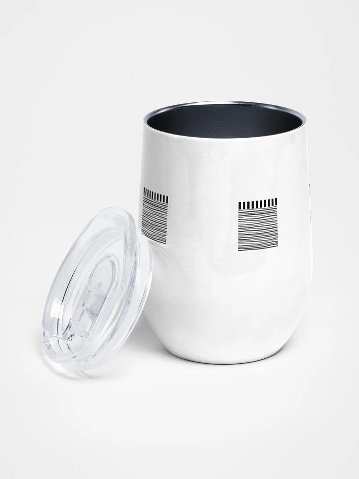Geometric Monochrome Bliss Wine Tumbler product image (2)