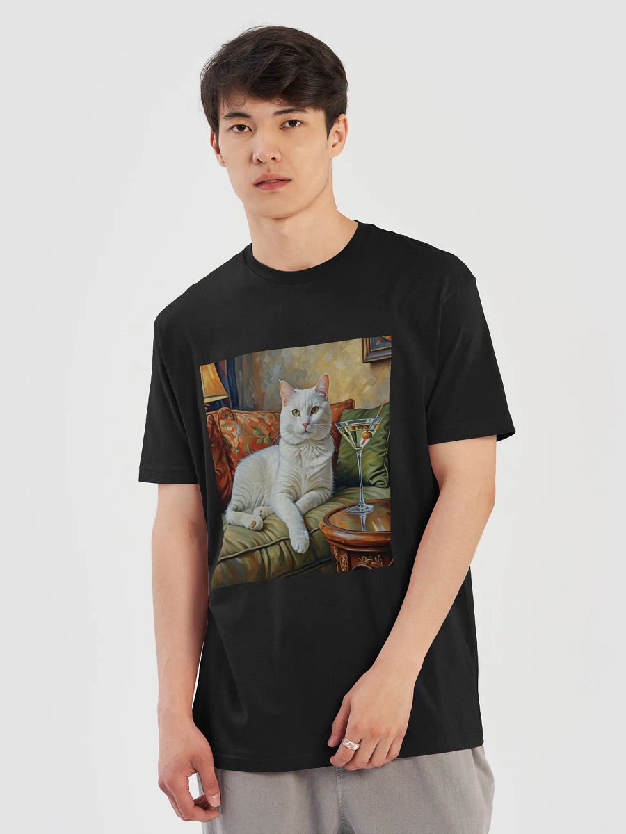 CLASSEY CAT ON COUCH NEXT TO MARTINI product image (5)