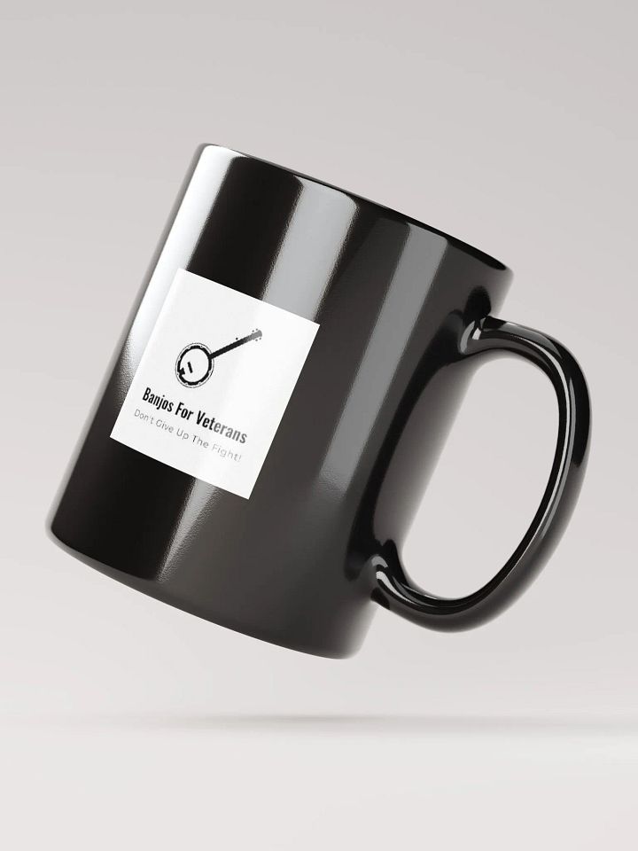 Banjos For Veterans (B4V) Official Logo Black Glossy Mug product image (4)