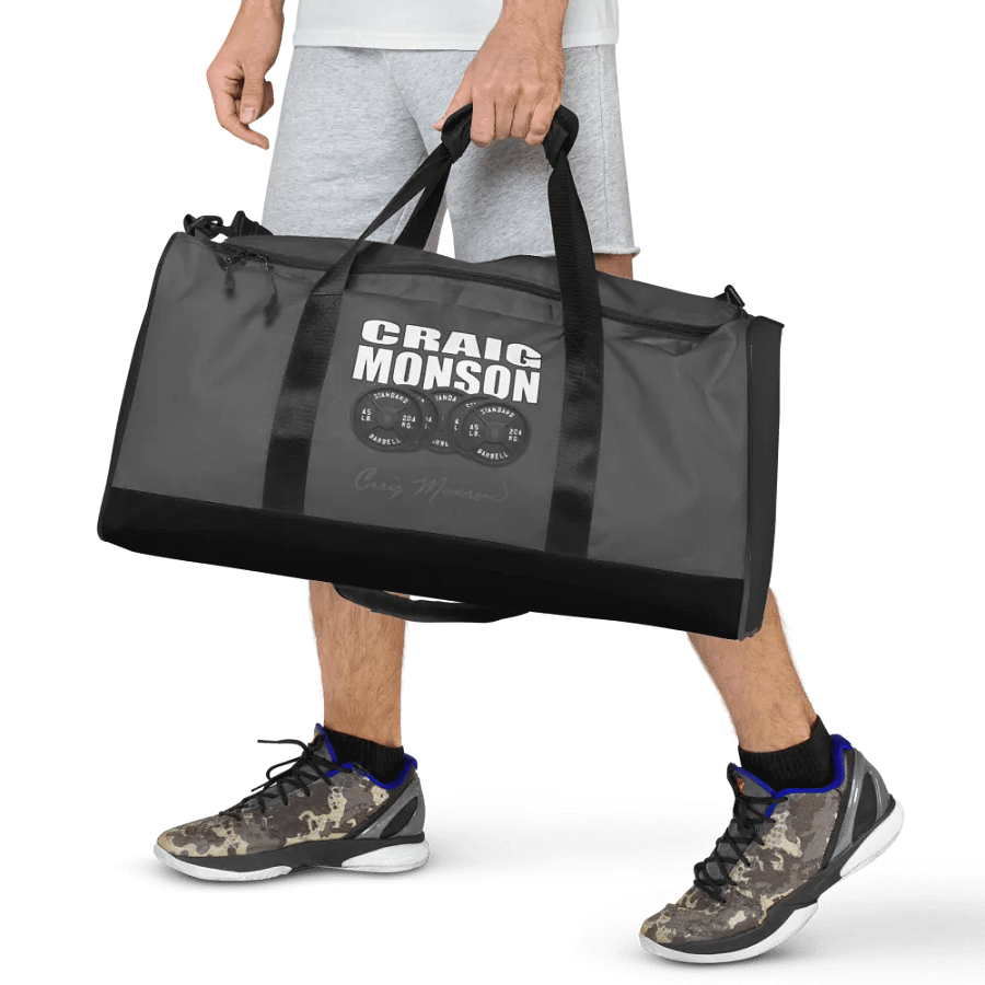 Craig Monson Barbell Signature Collection Gray Gym Bag product image (9)