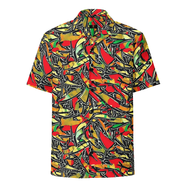 Cultural Comfort: African Black History Month Button-Down Shirt. product image (1)