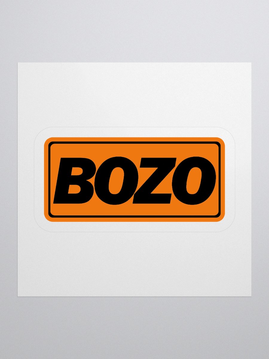 Bozo Sticker (Orange&Black) product image (1)