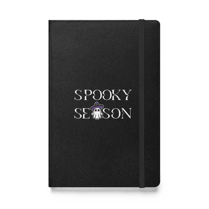 Spooky Season Sombrero Ghost Light Hardcover Bound Lined Notebook product image (1)