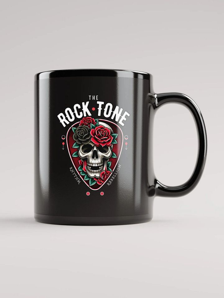 'Skull-Rose' Guitar Pick Coffee Mug product image (2)