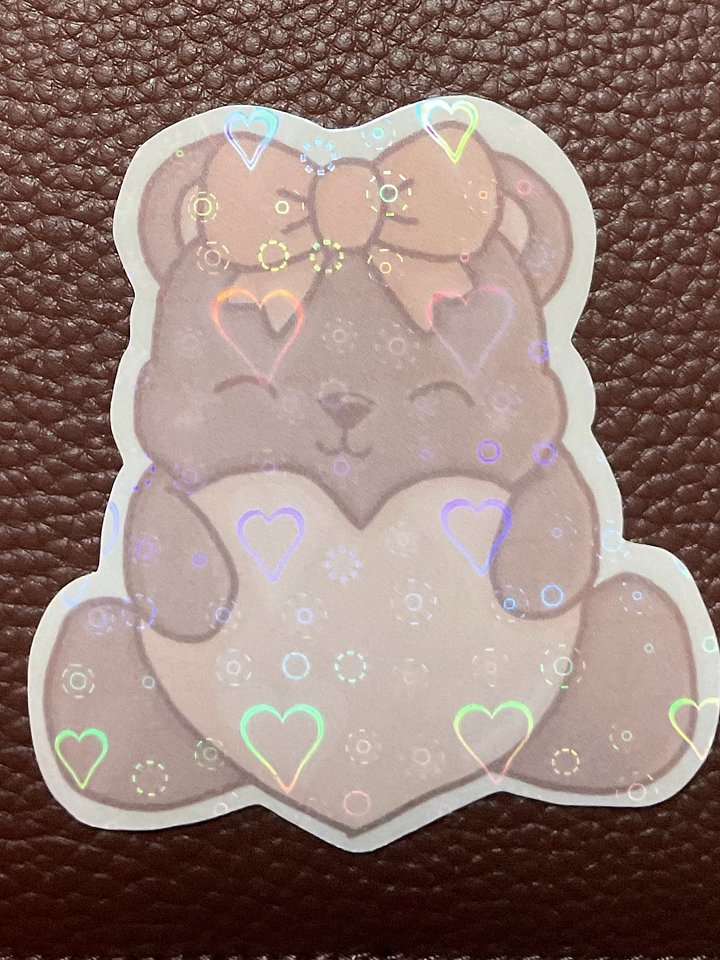 Kawaii Bear love Sticker product image (2)