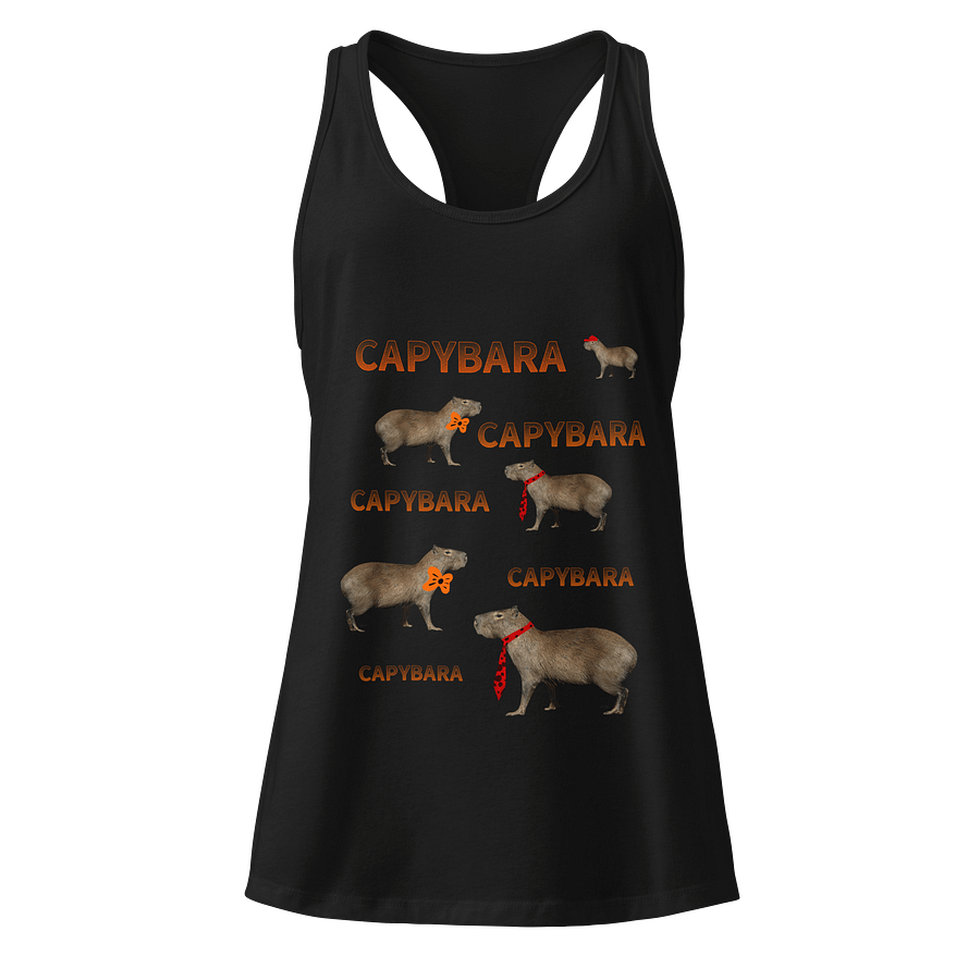 Cute Capybara Racerback Tank product image (1)