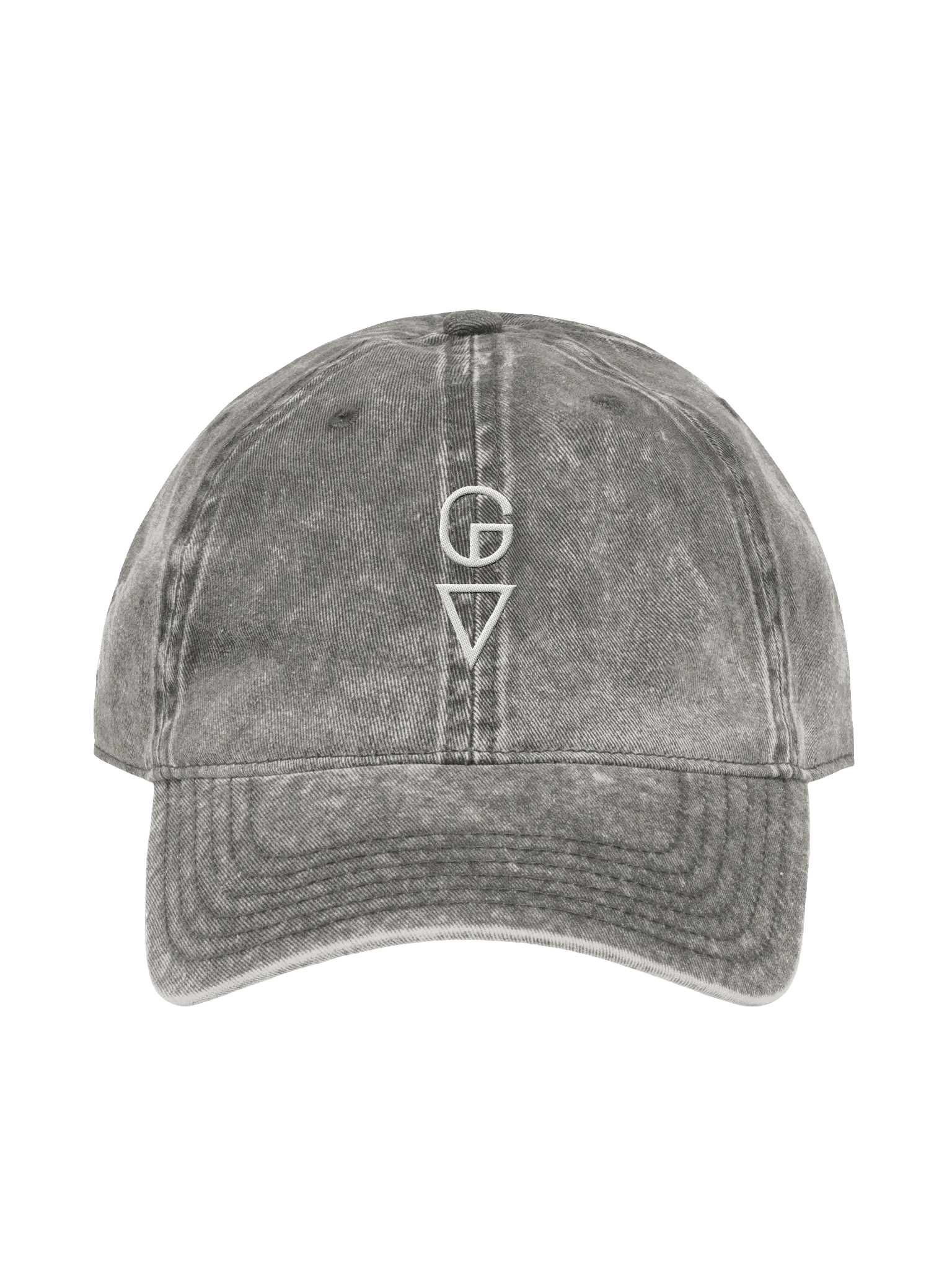 Embroidered Good Vibes (GV) Vintage Wash Dad Hat product image (8)