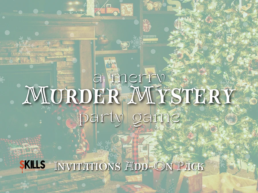 A Merry Murder Mystery - Invitations Add-On product image (1)