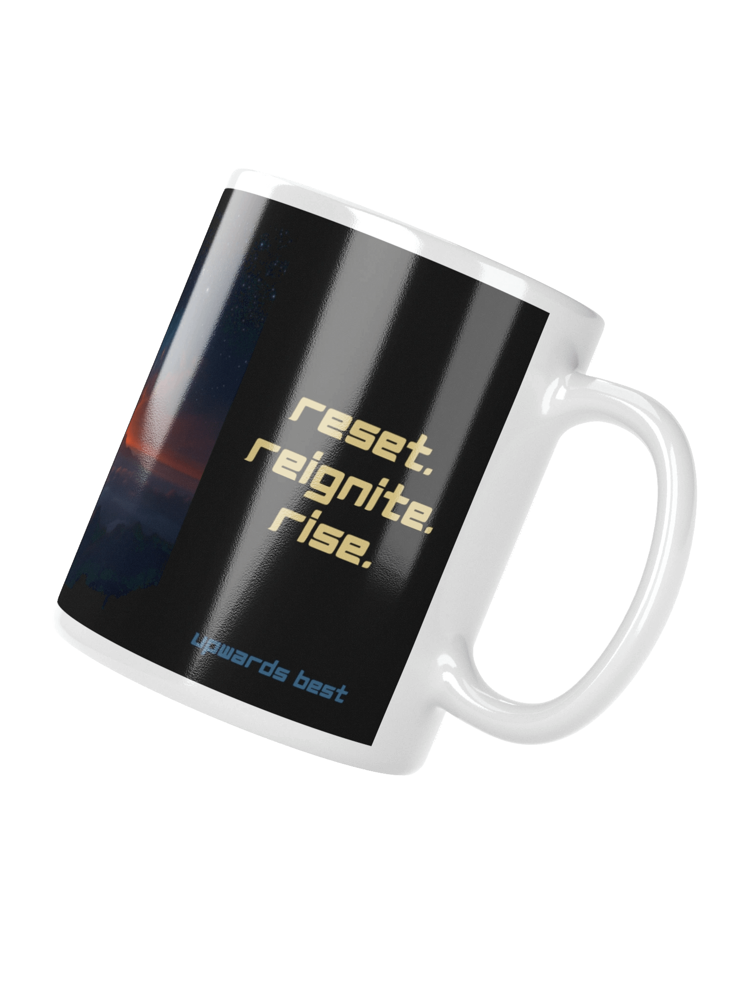 Reset. Reignite. Rise. Momentum Mug – Phoenix Cosmic product image (2)